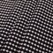 1 Yard Italian Stretch Cotton Print Fabric Black Off White Geometric Design